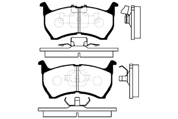 KAVO PARTS Комплект тормозных колодок, дисковый тормоз BP-4505